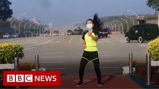Myanmar fitness instructor accidentally captures coup unfolding - BBC News