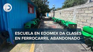 Conoce la ‘Escuela Vagón’: primaria de Edomex que usa como salón un ferrocarril abandonado