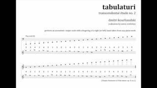 Dmitri Kourliandski - Tabulaturi. Transcendental étude No.2. Realisation by Anton Svetlichny (2016)