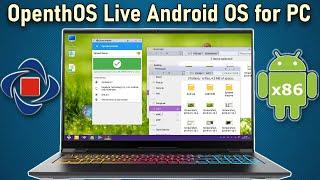 OpenthOS Live Android Operating System for Laptop and Desktop PC 2020 Installation and Preview