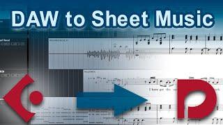 Creating Sheet Music from a DAW project - Cubase to Dorico