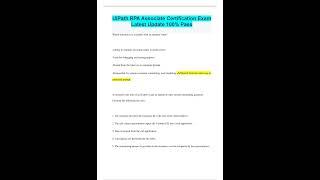 UiPath RPA Associate Certification Exam Latest Update 100% Pass