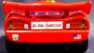 KA-CIAO Lightning McQueen and Francesco Bernoulli Cars 2 Disney Pixar Die-Cast Toys from Mattel