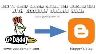 How to Add/Setup a Custom domain on Blogger through Godaddy