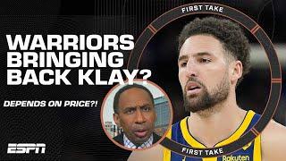 Bringing back Klay Thompson DEPENDS ON THE PRICE  - Stephen A. talks Warriors' future | First Take