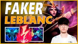 FAKER LEBLANC MID GAMEPLAYSEASON 12 LEAGUE OF LEGENDS