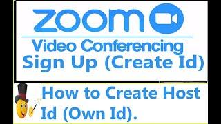 How to Create Host Id I Own Id l Zoom Cloud Meeting Id