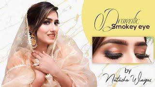 Dramatic Smokey Eye & Perfect Skin Makeup Tutorial | Natasha waqas