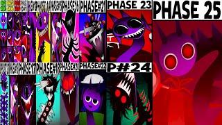 Phase 1 VS Phase 2 VS Phase 3-4 VS Phase 5 VS Phase 6 VS Phase 7-8-25 in Incredibox Sprunki Mix!