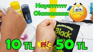 Fatih Şoktaaa! 10 TL vs 50 TL Slime Challenge with New Goods
