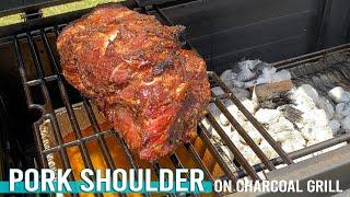 Smoked Pork Shoulder on Charcoal Grill | Pulled Pork Recipe