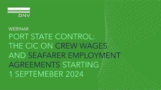 Webinar: CIC on Crew Wages and Seafarer Employment Agreements