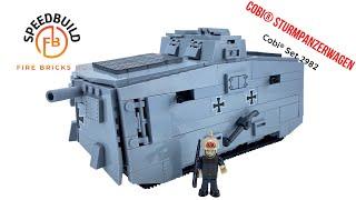 COBI® 2982 Sturmpanzerwagen A7V - Cobi Brick Speed Build Review Tank