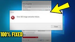 Error : ISO image extraction failure in Rufus - How To Fix This Error When Extracting iso File 