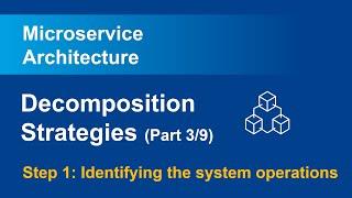 [Microservices] Decomposition Strategies (part 3/9) - Step1: Identifying the System Operations