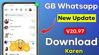 GB Whatsapp Finally New Version Download V20.97 