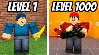 Level 0 vs Level 1000 in Roblox Arsenal!