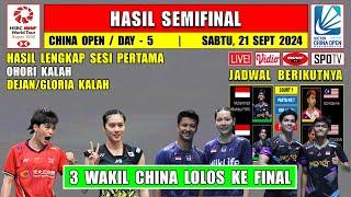 Hasil Lengkap Semifinal China Open 2024 Hari Ini ~ 3 Wakil China Menang ~ DEGLO & AKANE Kalah