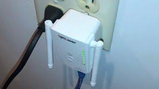 INSTALLING  WiFi extender with wps internet signal booster  wireless repeater opticover