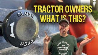 What does this do? B2601 compact tractor open close knob - MCG video #236