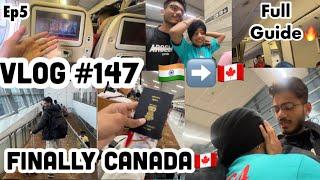 FINALLY INDIA TO CANADA | VLOG #147 || CANADA SERIES EP5 || HS VLOGS ||