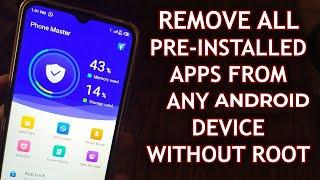 Uninstall System Apps on Any Android Phone Without Rooting (ENGLISH TUTORIAL)