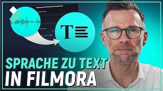 Sprache zu Text in Filmora | Wondershare Filmora Tutorial