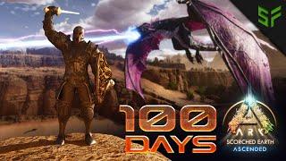 I Spent 100 Days in Ark Survival Ascended Scorched Earth