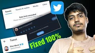 How To Use Twitter After Rate Limit Exceeded | How To Fix Twitter Rate Limit Exceeded | Twitter Fix