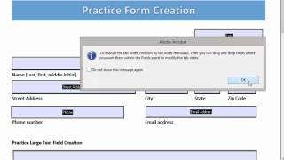 Editting Form Field Tab Order in Adobe Acrobat Pro