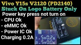 Vivo Y15s Stuck On Logo Battery Only | Power Press No Respon (Part 2) @mobilecareid