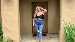 PLUS SIZE JEANS TRY ON HAUL WITH FASHION NOVA CURVE