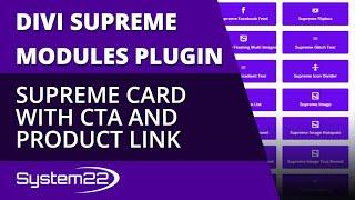 Divi Theme Supreme Card With CTA And Product Link 