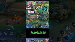 X1 SAVAGE! POPOL AND KUPA BEST BUILD #mlbb #mobilelegends #mlbbshorts #shorts #popolandkupa