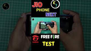 Jio Phone Next || FREE FIRE  GAMING  TEST ||  Garena  Full review | Snapdragon 215 | #shorts