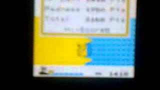 Pokemon Yellow version Surfing Pikachu minigame 3168 pts. Highscore