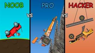 Hill Climb Racing - NOOB vs PRO vs HACKER