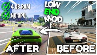 How To Install Low End Graphics Mod In GTA 5  - No FPS Drop [ Best Low End Graphics Mod For GTA 5 ]