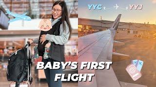 Flying With Our Baby for the First Time | Victoria B.C Travel Vlog