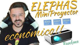 ELEPHAS MINIPROYECTOR BARATO con ZOOM Y DOLBY DIGITAL