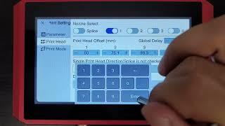 SNEED-JET Titan Printer (V. 2.2.13) - How to set your print delay