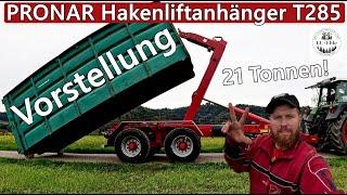 Vorstellung PRONAR Hakenliftanhänger T285, Tandem, 21 Tonnen, Liftachse