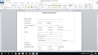 Cara Membuat Formulir Pendaftaran