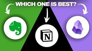 Evernote vs Notion vs Obsidian (2024) | Which One is Best?