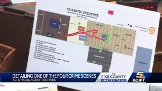 Detailing one of the four crime scenes in Pike County Massacre trial