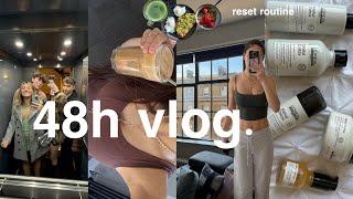 fun and productive days in my life | london night out, reset routine & college vlog