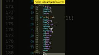 Create a Spiderman using python coding |python programer| #tech #python #coding