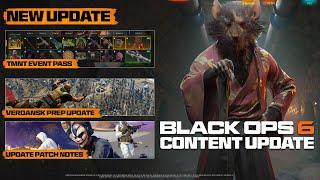 NEW TMNT Event Pass Rewards, Verdansk Prep Update, & NEW Patch Notes (Black Ops 6 Update)