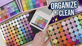 Single Shadow Collection! Cleaning, Organizing + a Little Declutter! | Lauren Mae Beauty