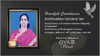 Funeral Service | Ponnamma George (82) | Oyar Visuals